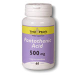 Thompson Vitamin Pantothenic Acid 500 mg 60 tabs