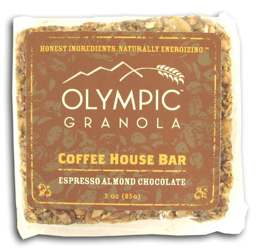 Olympic Granola Espresso Almond Chocolate Coffee House Bar - 18 x 3 ozs.
