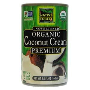 Native Forest Coconut Cream, Unsweetened, Organic - 12 x 5.4 oz