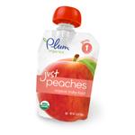 Plum Organics Peaches Organic Baby Food Just Fruits 3.5 oz.