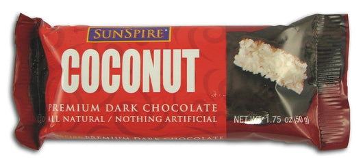 Sunspire Coconut Bar Dark Chocolate - 24 x 1.4 ozs.