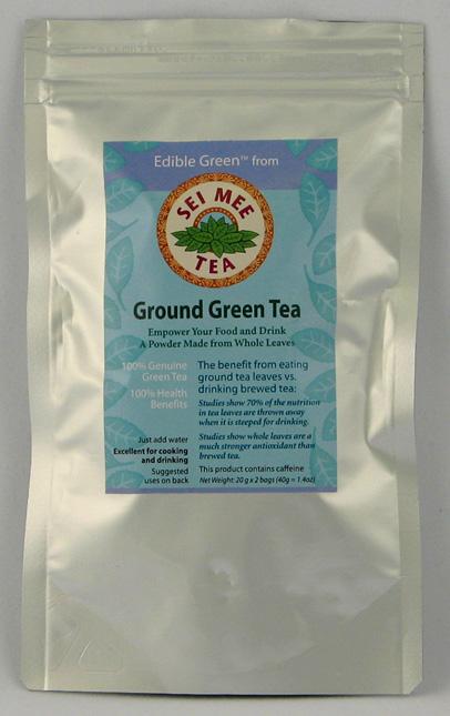Sei Mee Tea Ground Green Tea (80 cups) Organic - 1.4 ozs.