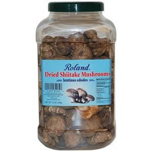Roland Foods Mushrooms, Shiitake, Whole, Dried - 12 ozs.