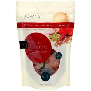 Jovan's Crackers, Spicy El Paso, Natural, Gluten Free - 12 x 4 ozs.