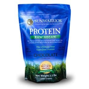 Sunwarrior Protein Powder, Chocolate, Raw, Vegan - 2.2 lbs.