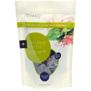 Jovan's Crackers, Garden Pesto, Natural, Gluten Free - 12 x 4 ozs.