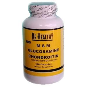 Be Healthy MSM Glucosamine Chondroitin - 120 caps
