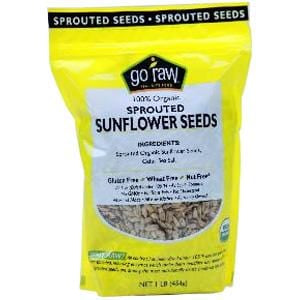 Go Raw Sunflower Seeds, Sprouted, Organic - 6 x 1 lb.