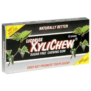 Xylichew Licorice Gum - 24 x 12 pieces