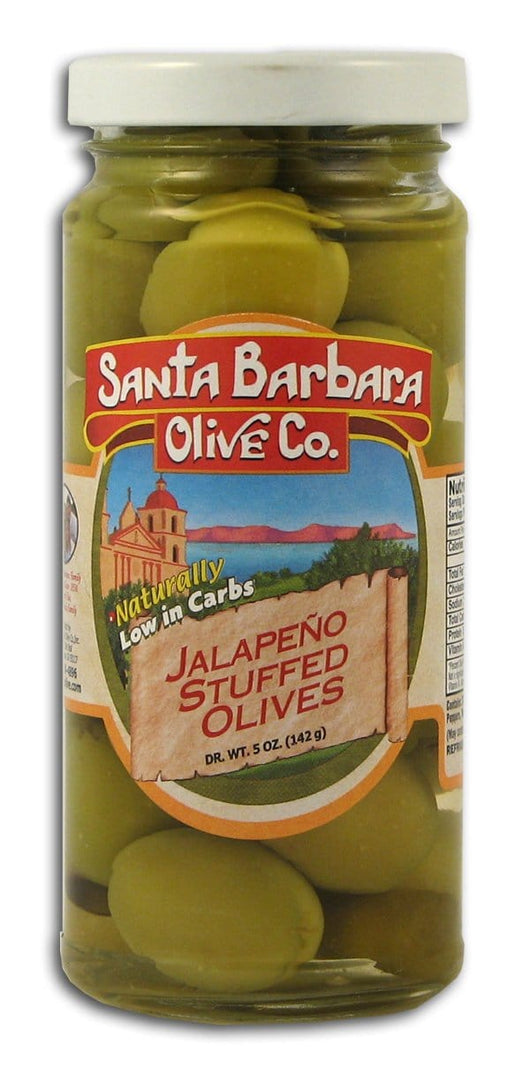 Santa Barbara Jalapeno Stuffed Green Olives - 5 ozs.