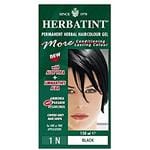 Herbatint 1N Black Permanent Herbal Hair Color Gel 4.5 fl. oz.