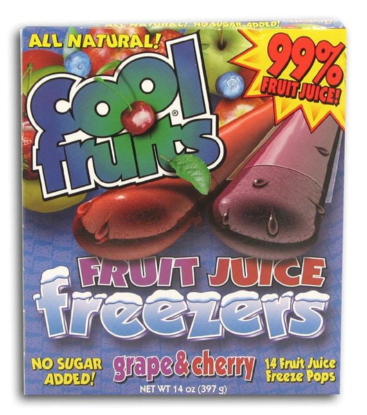 Cool Fruits Fruit Juice Freezers - 24 x 14 ozs.