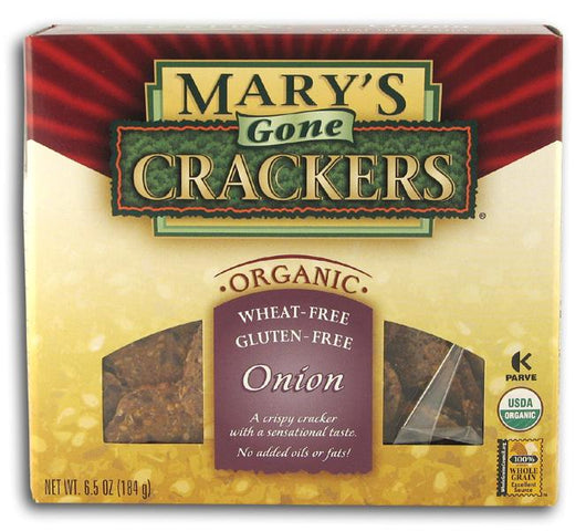 Mary's Gone Crackers Onion Crackers Organic - 6.5 ozs.