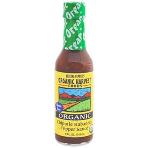 Organic Harvest Foods Chipotle Habanero Pepper Sauce, Organic, Gluten Free - 12 x 5 ozs.
