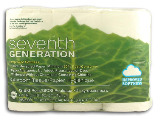 Seventh Generation Bathroom Tissue (12 rolls/pack) - 1 pk.