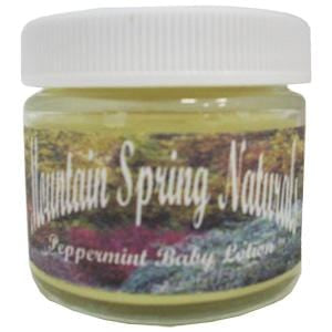 Mountain Spring Naturals Baby Lotion, Peppermint, Organic - 2 ozs.