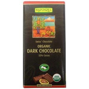 Rapunzel Dark Chocolate Bar 55% Cocoa Organic - 3 ozs.