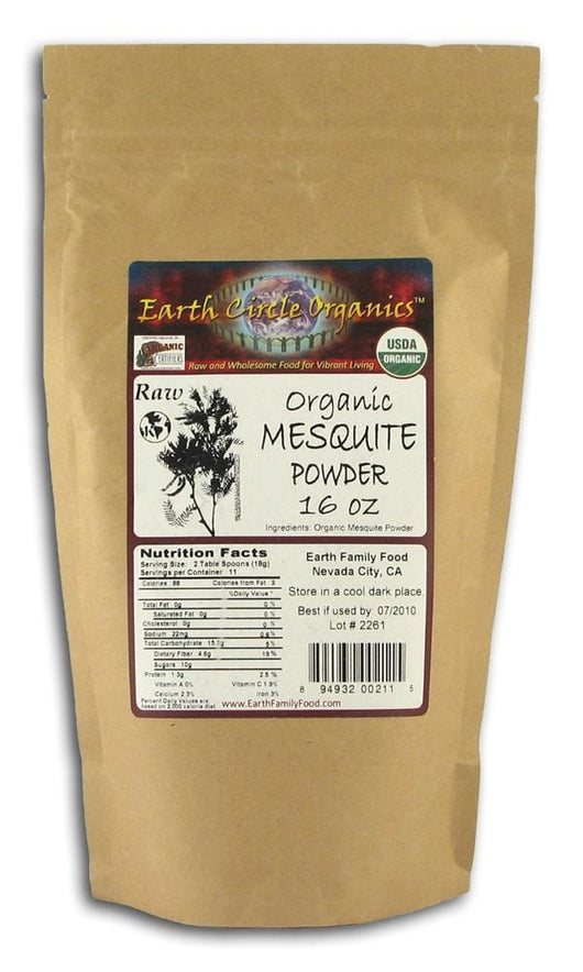 Earth Circle Organics Mesquite Powder Raw Organic - 24 x 16 ozs.