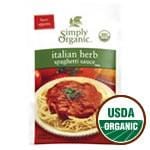 Simply Organic Italian Herb Spaghetti Sauce Gluten-Free 1.31 oz