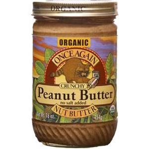 Once Again Nut Butter Inc. Peanut ButterCrunchy No Salt Organic - 12 x 16 ozs.