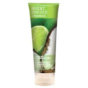 Desert Essence Hand & Body Lotion, Coconut Lime, Organic - 8 ozs.