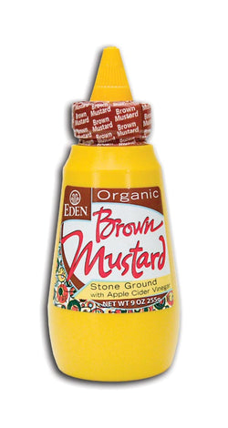 Eden Foods Brown Mustard Squeezable Organic - 9 ozs.