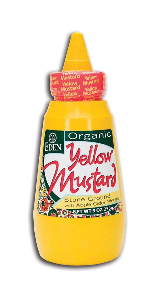 Eden Foods Yellow Mustard Squeezable Organic - 12 x 9 ozs.