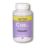 Thompson Vitamin C 500 Chewable Orange Flavored 500 mg 60 chews