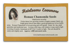 Heirlooms Evermore Roman Chamomile Seeds - 1000 seeds