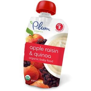 Plum Organics Stage 2 Apple Raisin & Quinoa, Organic - 6 x 3.5 oz