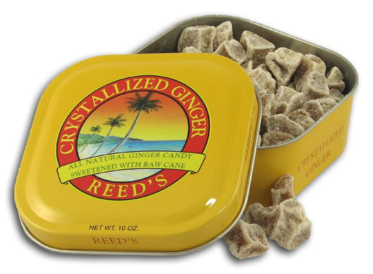 Reed's Crystallized Ginger Root Candy Tin - 8 x 10 ozs.