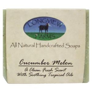 Longview Farms Goat Milk Soap, Cucumber Melon - 4.2 ozs.