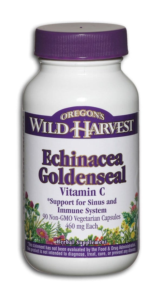 Oregon's Wild Harvest Echinacea Goldenseal with Vitamin C - 90 veg caps