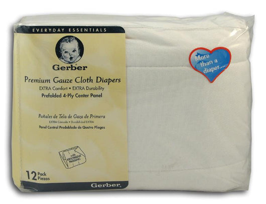 Gerber Gauze Weave Diapers - 10 pack