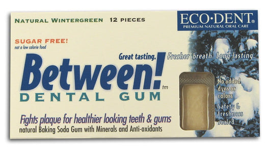 Eco-Dent Between! Dental Gum Wintergreen - 12 pieces