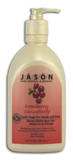Jason Cranberry Liquid Satin Soap - 16 ozs.