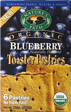 Nature's Path Toaster Pastries Blueberry Unfrosted Organic - 12 x 11 ozs.