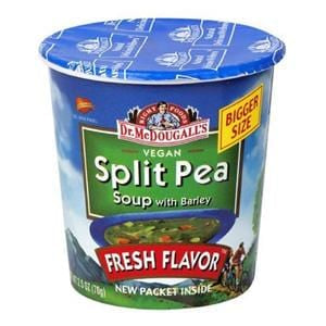 Dr. McDougall's Right Foods Big Soup Cups, Split Pea & Barley - 6 x 2.5 ozs.