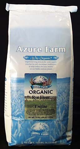 Azure Farm Rye Flour (Unifine) Organic - 10 lbs.