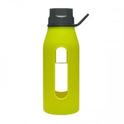 Takeya Glass Water Bottle, Green Apple - 16 ozs.