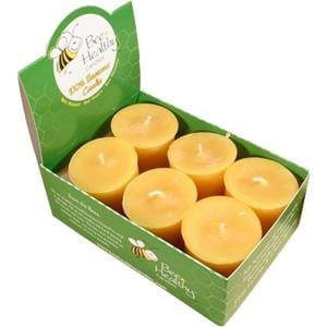 Bee Healthy Candles Candles, Beeswax, Votive - 6 pk.