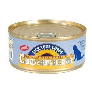 Lick Your Chops Cat Food, Canned, Chicken & Brown Rice - 5.5 ozs.