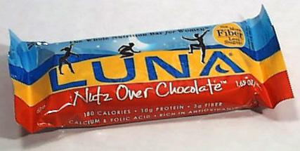 Luna Bar Nutz Over Chocolate - 3 x 1.69 ozs.