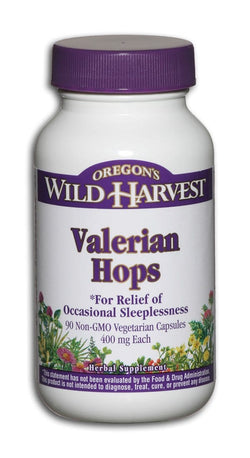 Oregon's Wild Harvest Valerian Hops - 90 veg caps