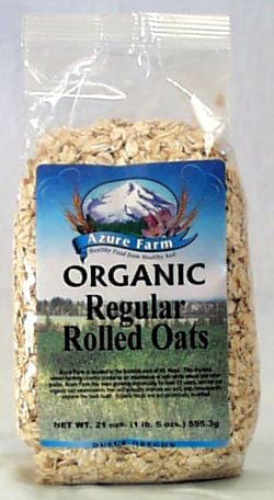 Azure Farm Oats Rolled Organic - 4 x 21 ozs.