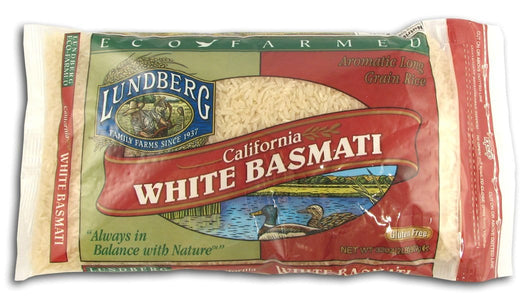 Lundberg Basmati White Rice Eco-Farmed Gluten-Free - 2 lbs.