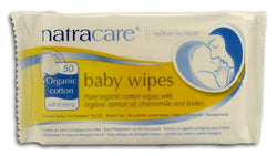 Natracare Baby Wipes Cotton Organic - 50 ct.