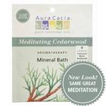 Aura Cacia Meditating Cedarwood Aromatherapy Mineral Bath 2.5 oz