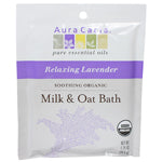 Aura Cacia Relaxing Lavender Soothing & Organic Milk & Oat Bath 1.75 oz