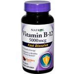 Natrol General Health Vitamin B-12 5000 mcg Mixed Berry 30 tabs